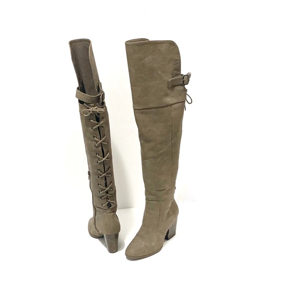 Jasmine Shoes - Jasmin Sweep over the knee lace-up boots Size 6M